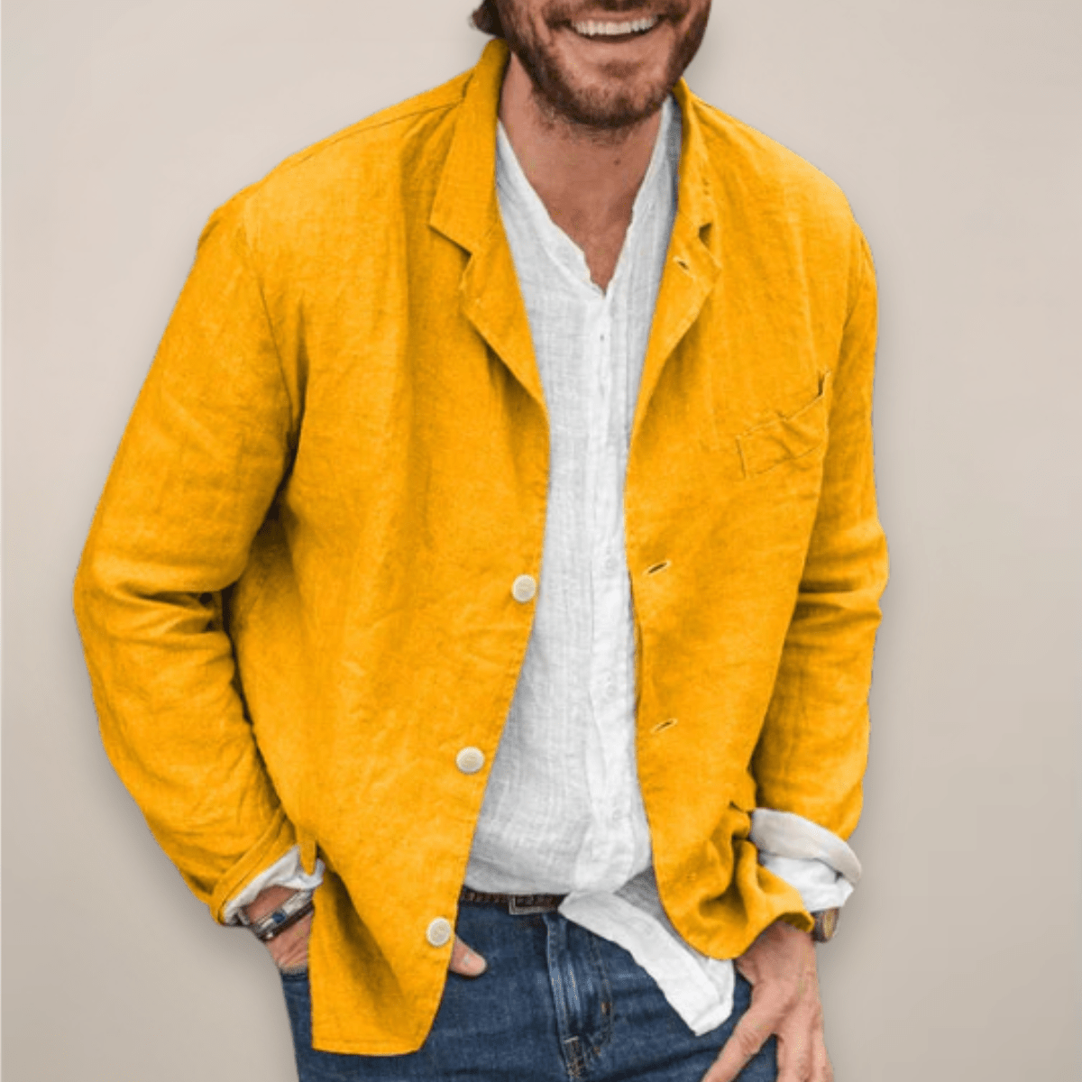 Men’s Relaxed Fit Blazer Jacket for Summer Styling