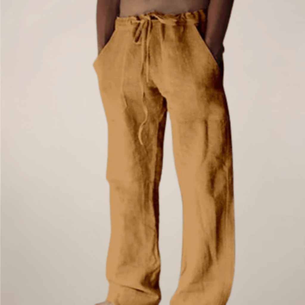 Men’s Wide Loose Relaxed Fit Trousers for Casual Summer Wear