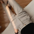 Men’s Vintage Pleated High Waist Trousers for Summer Styling