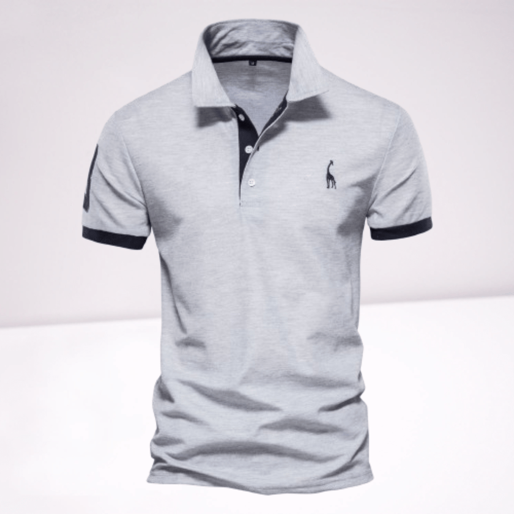 Men’s Elegant Polo Shirt - Timeless Comfort and Style Gray