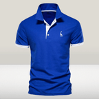 Men’s Elegant Polo Shirt - Timeless Comfort and Style Blue