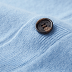 Men’s Classic V-Neck Cardigan with Button Front and Ribbed Knit