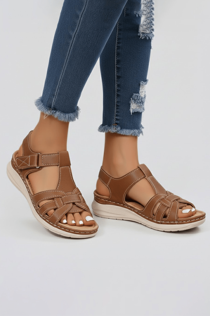 Women’s Comfortable Open Toe Strap Sandals for Summer Style