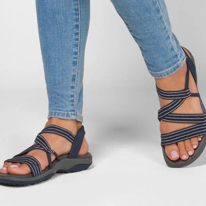 Women’s Strappy Outdoor Comfort Sandals for Spring