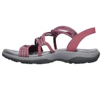 Women’s Strappy Outdoor Comfort Sandals for Spring Red