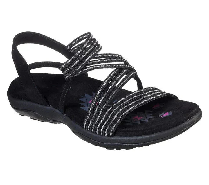 Women’s Strappy Outdoor Comfort Sandals for Spring Black