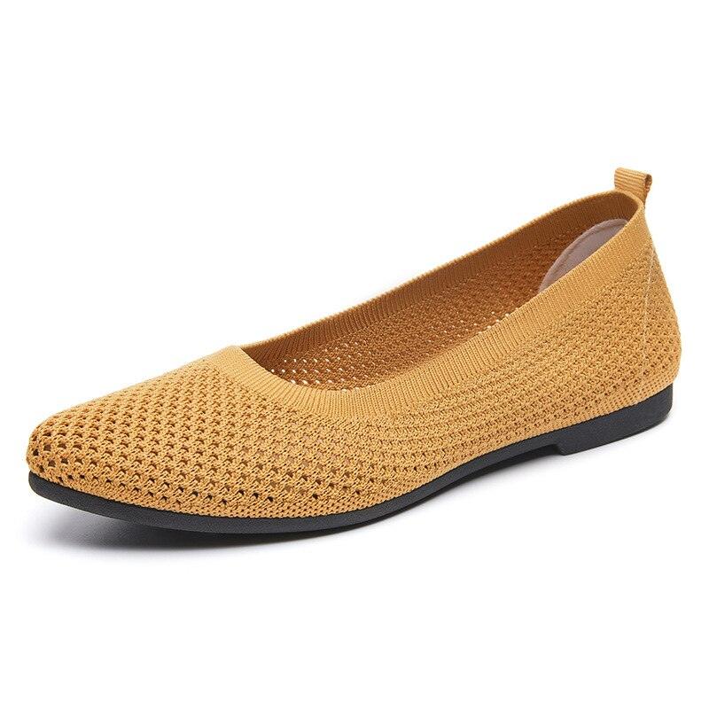 Women’s Orthopedic Ballerinas - Everyday Footwear Yellow