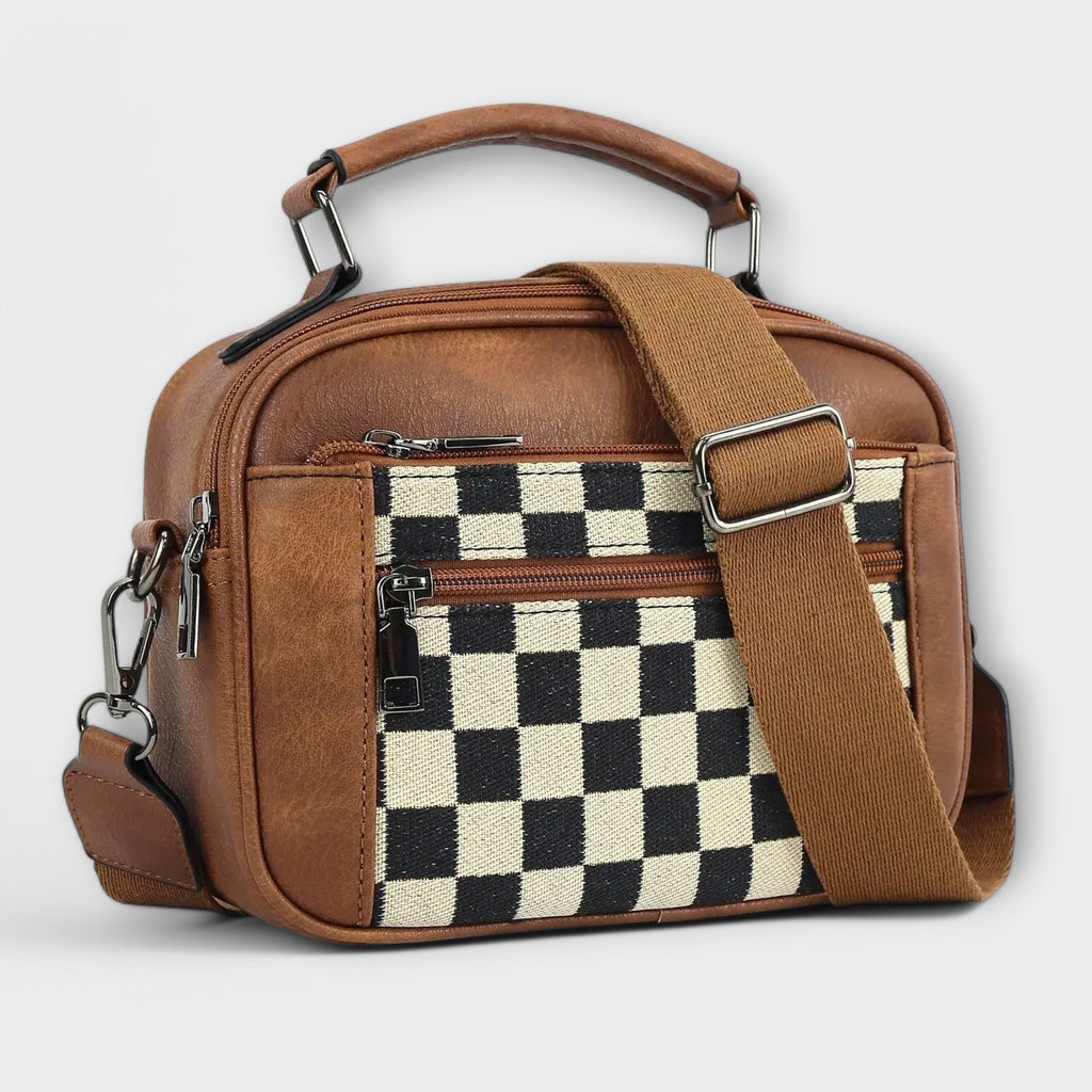 Women’s Trendy Crossbody Shoulder Bag with Adjustable Strap Brown