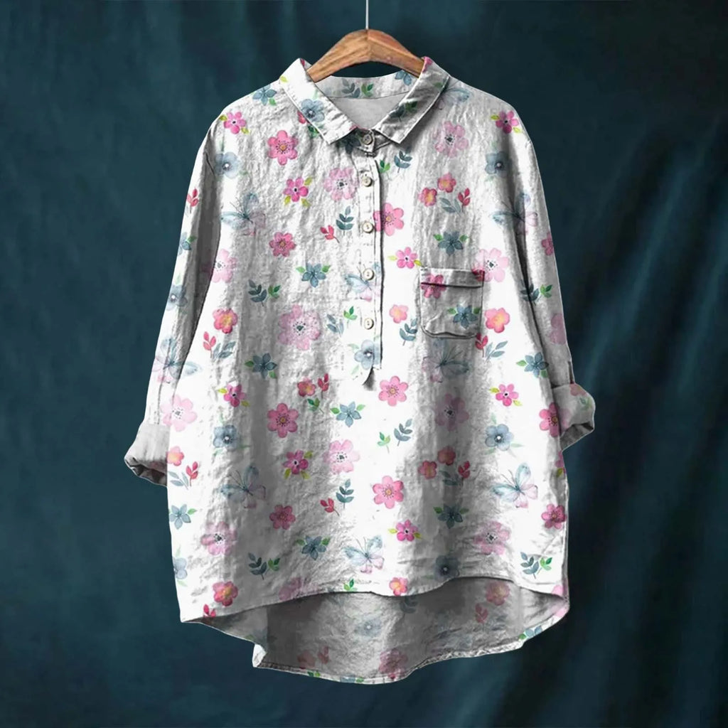 Women’s Oversized Casual Shirt – Versatile Everyday Top White