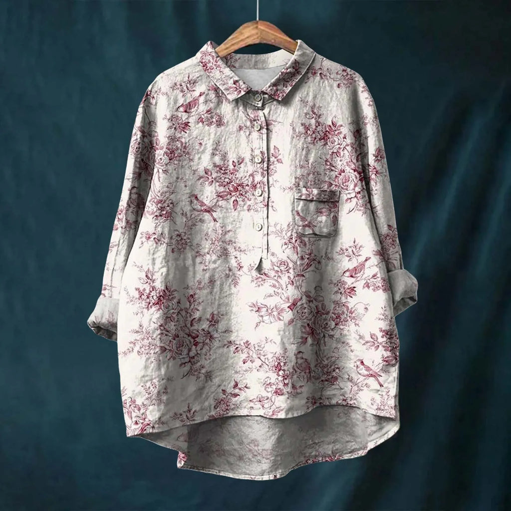Women’s Oversized Casual Shirt – Versatile Everyday Top Pink