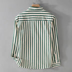 Men’s Classic Striped Button-Down Shirt – Effortless Everyday Style