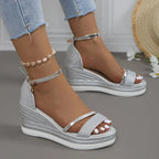 Women’s Comfortable Orthopedic Style Sandals for Everyday Wear Silver