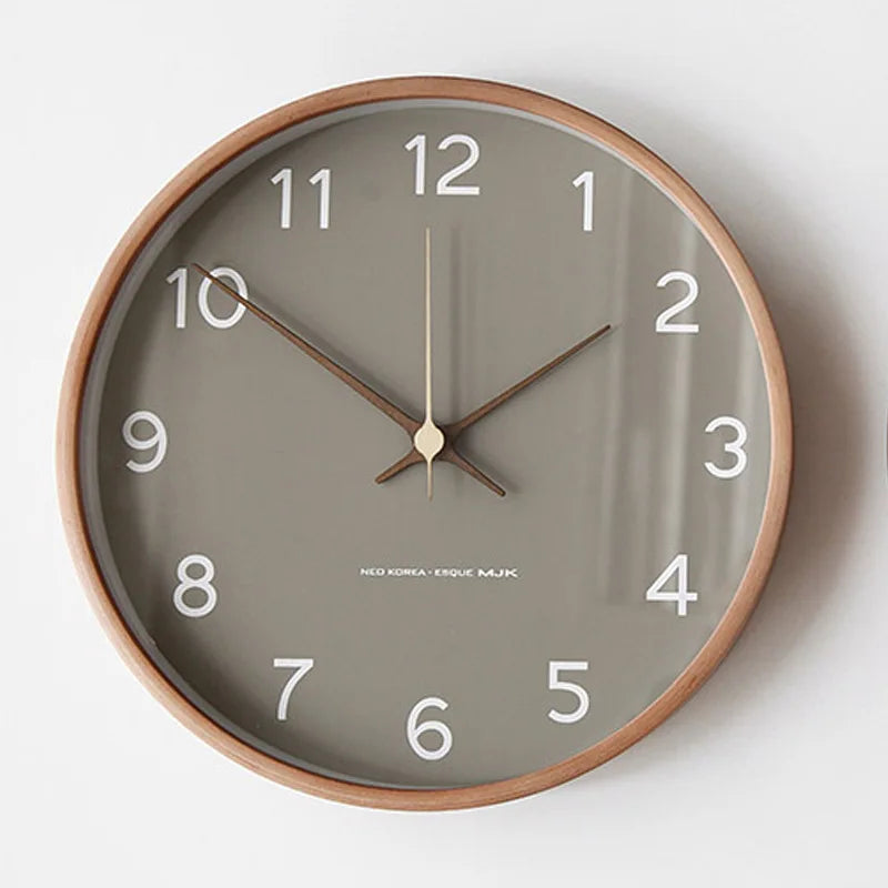 Timeless Luxury Wall Clock for Minimal Home Interiors Decor Gray