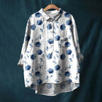 Women’s Oversized Casual Shirt – Versatile Everyday Top Blue