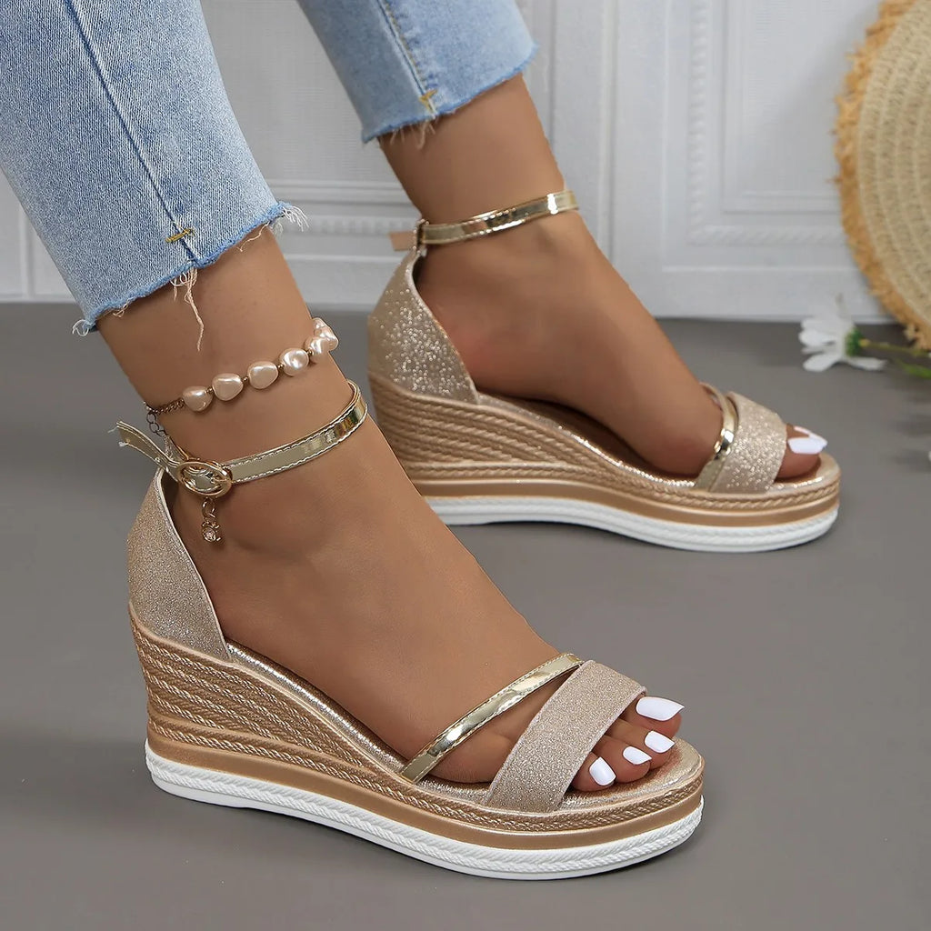 Women’s Comfortable Orthopedic Style Sandals for Everyday Wear Gold