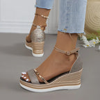 Women’s Comfortable Orthopedic Style Sandals for Everyday Wear Rose Gold