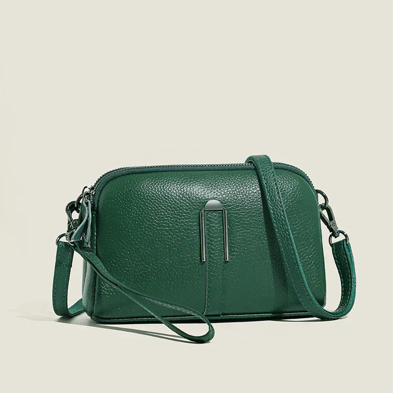 Women’s Elegant Crossbody Shoulder Bag - Polished Everyday Style Green