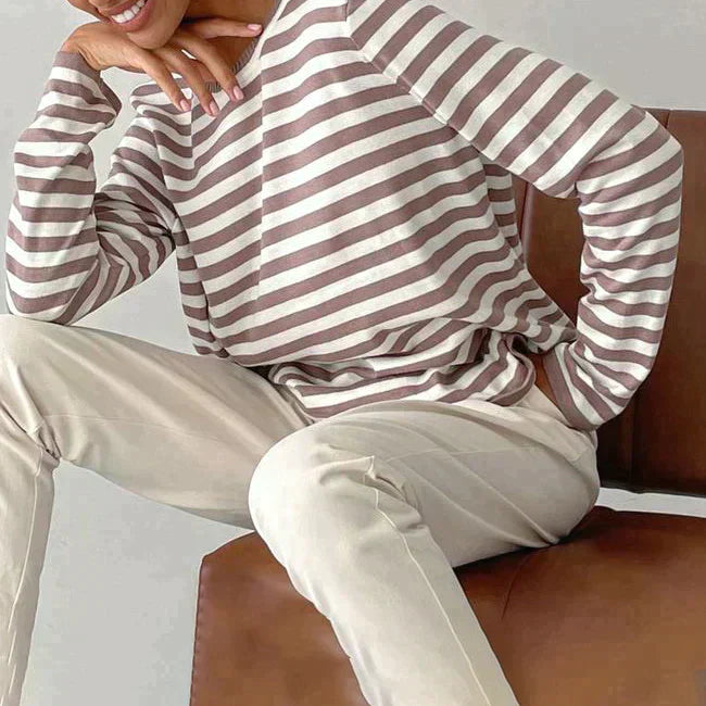 Women’s Classic Striped Long Sleeve T-Shirt