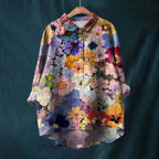 Women’s Oversized Casual Shirt – Versatile Everyday Top Purple