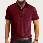 Men’s Classic Polo Shirt - Soft and Breathable Everyday Top Red