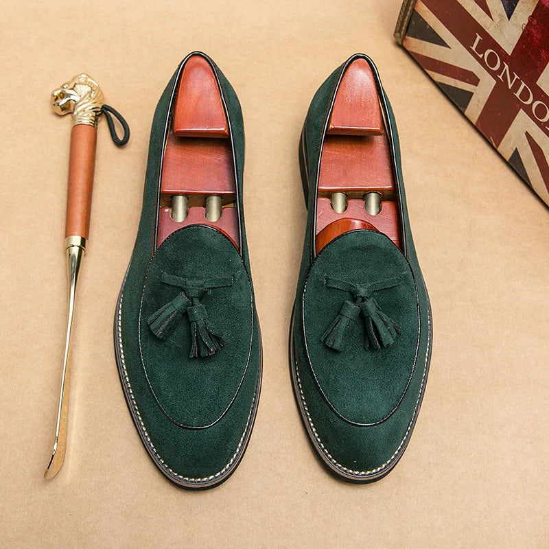 Women’s Classic Suede Loafers for Everyday Elegance Green