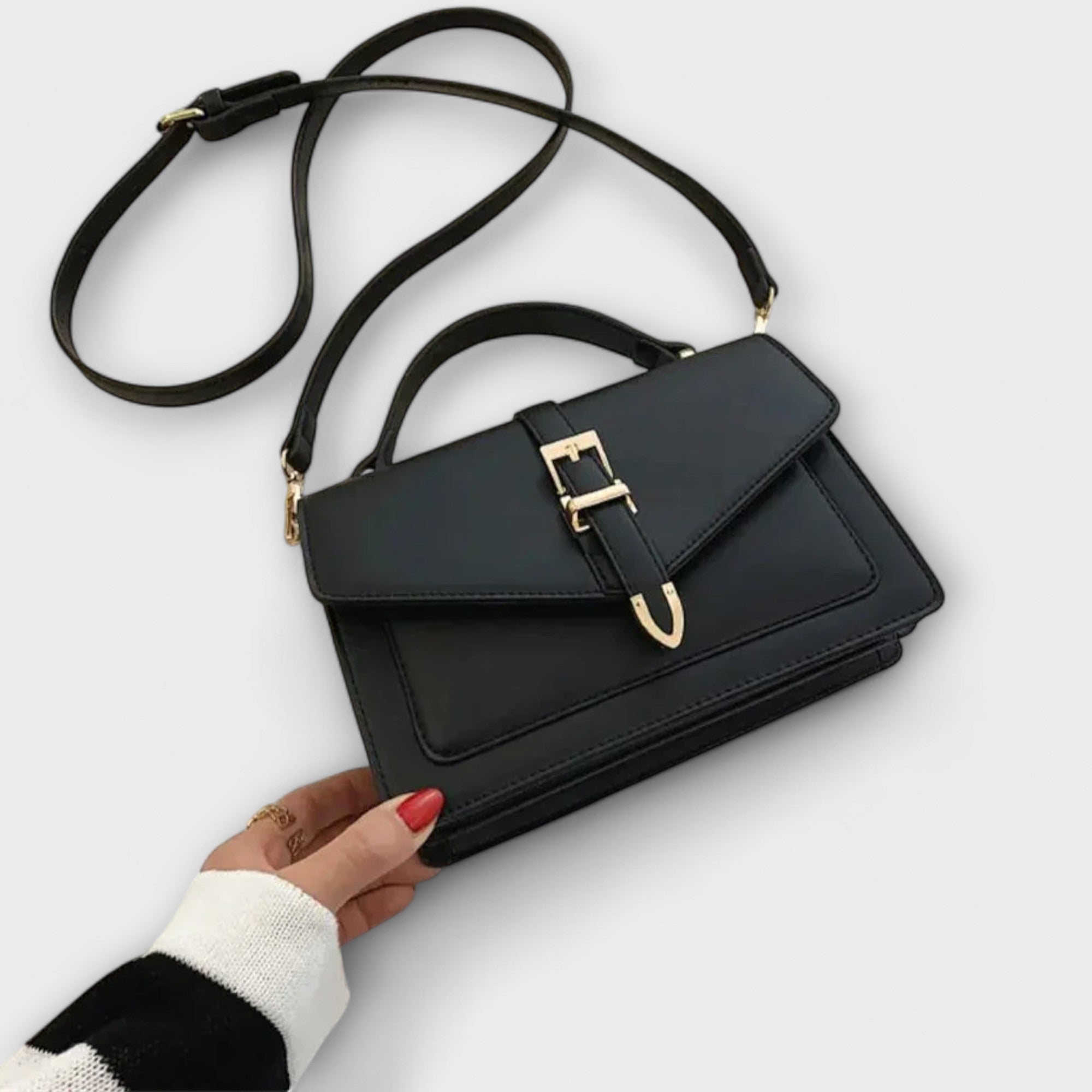 Women’s Elegant Structured Shoulder Bag for Everyday Style Black