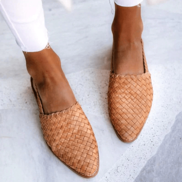 Women’s Elegant Woven Slingback Ballerinas for Everyday Wear