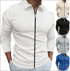 Men’s Elegant Zip-Up Shirt for All-Day Comfort