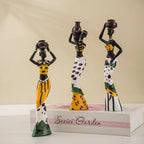 Artisan Cultural Sculpture for Refined Home Decor Styling Multicolor