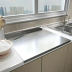 Heavy Duty Stainless Steel Chopping Board for Cooking Needs 50 x 40 x 1.5 cm