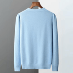 Men’s Classic V-Neck Cardigan with Button Front and Ribbed Knit