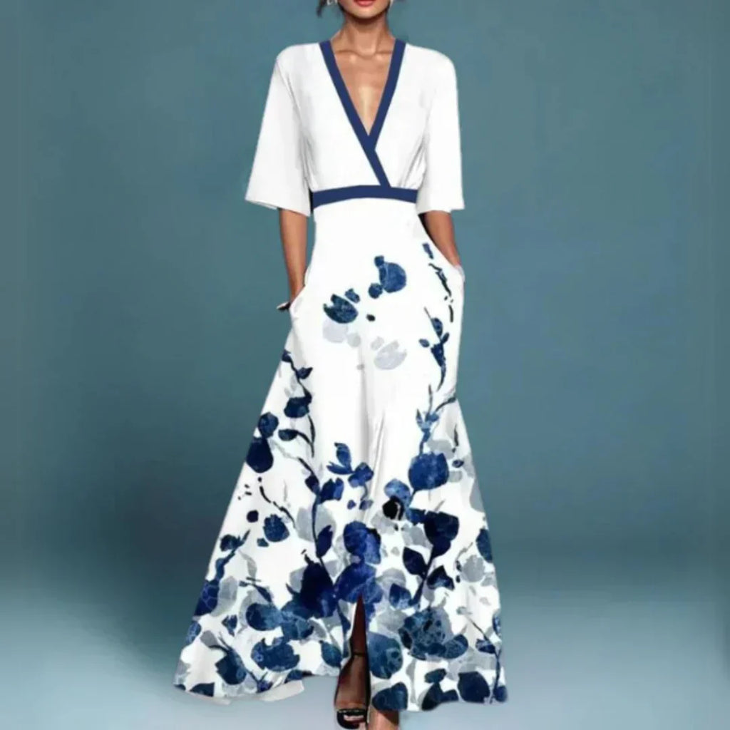 Women’s Flowy Floral Maxi Dress – Relaxed Summer Dress