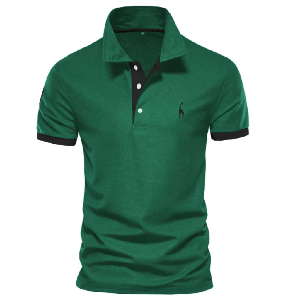 Men’s Elegant Polo Shirt - Timeless Comfort and Style Green