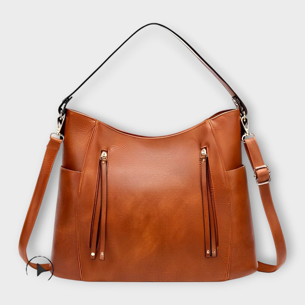 Women’s Versatile Everyday Shoulder Bag - Polished Summer Style Brown
