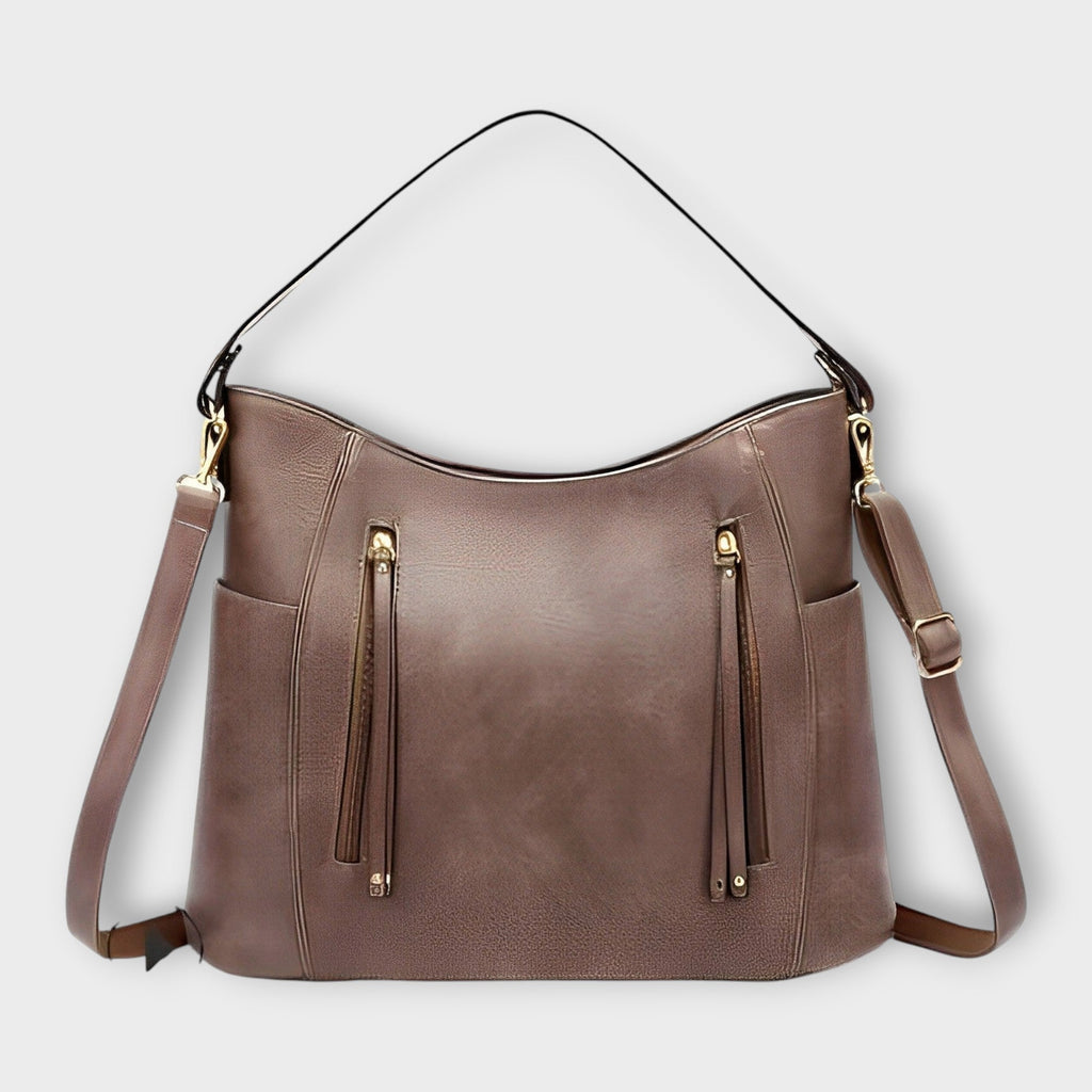 Women’s Versatile Everyday Shoulder Bag - Polished Summer Style Light Gray