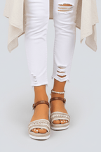 Women’s Elegant Strappy Evening Sandals for Summer Styling Brown