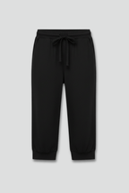 Women’s Relaxed Capri Trousers with Drawstring Waist and Pockets