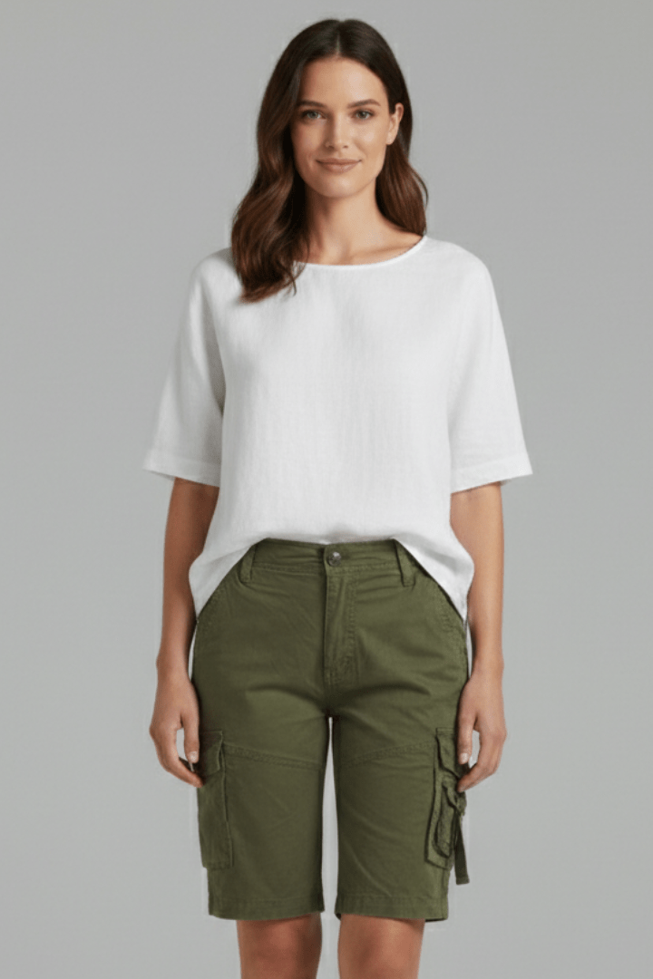 Women’s Utility Pocket Cargo Shorts for Everyday Summer Style
