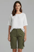 Women’s Utility Pocket Cargo Shorts for Everyday Summer Style