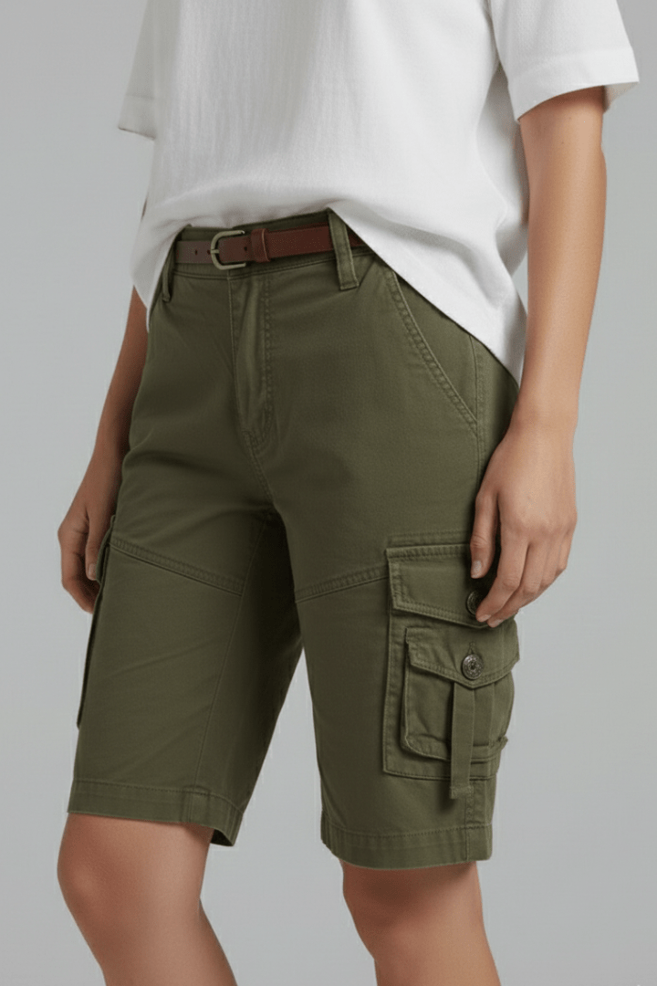 Women’s Utility Pocket Cargo Shorts for Everyday Summer Style