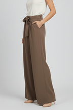 Women’s Wide-Leg Drawstring Waist Palazzo Trousers – Relaxed Summer Style
