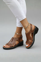 Women’s Comfortable Platform Open Toe Cutout Sandals