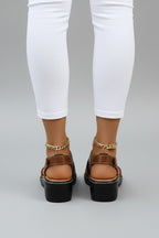 Women’s Comfortable Platform Open Toe Cutout Sandals