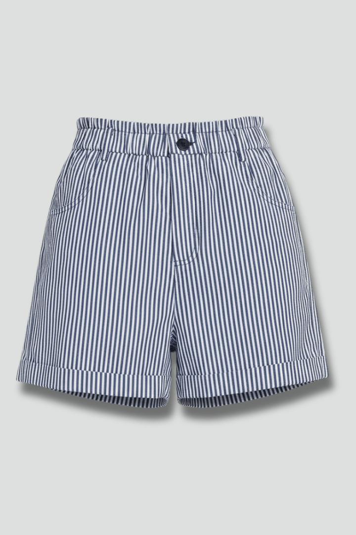 Women’s Striped High Waist Tailored Shorts for Summer Styling