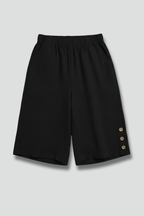 Women’s Relaxed Wide Leg Button Shorts for Summer Styling