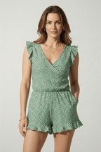 Women’s Flattering Swim Shorts with Elastic Waistband and Pockets Light Green