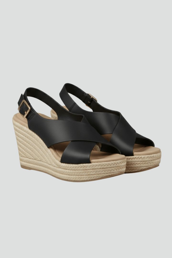 Women’s Comfortable Wedge Crossover Slingback Sandals