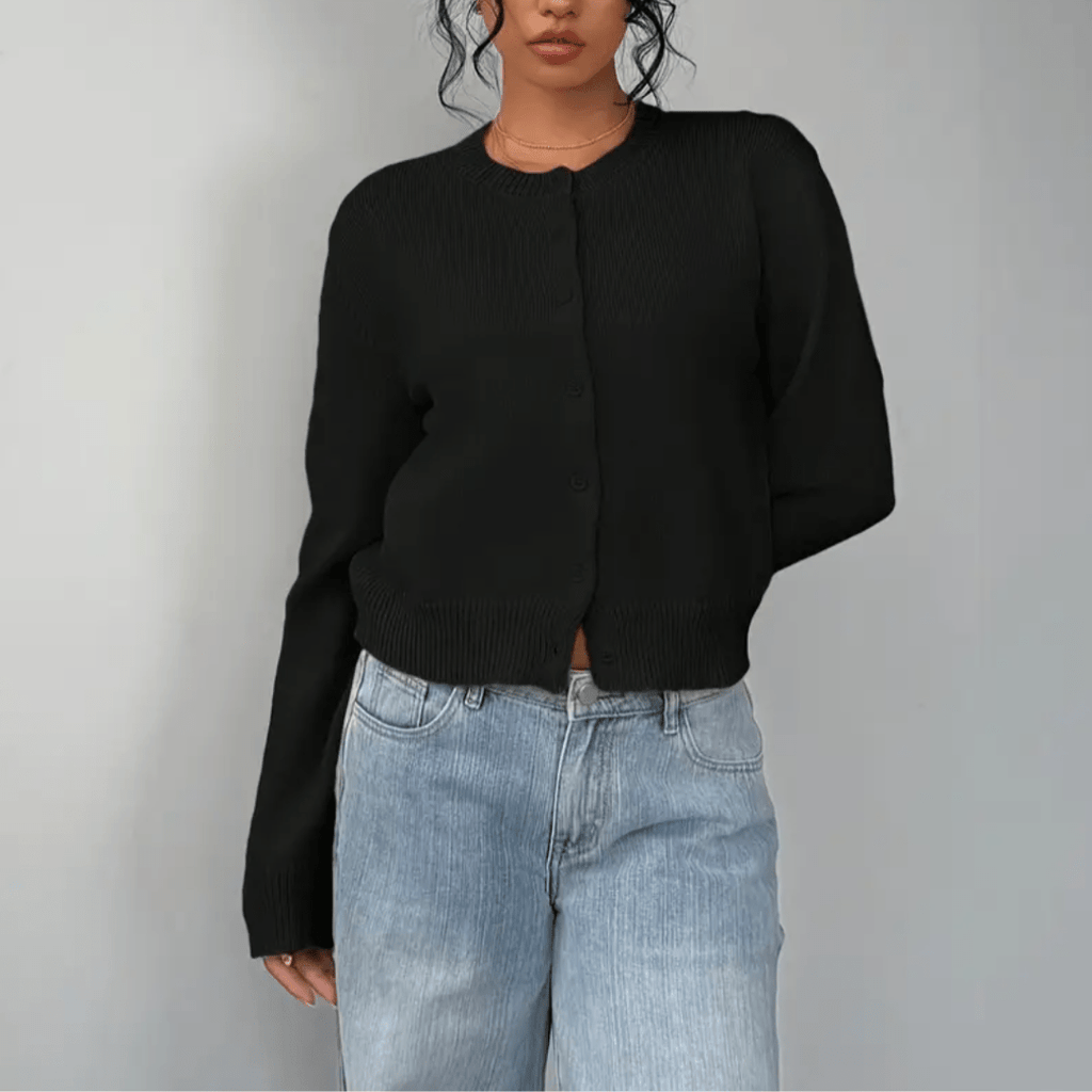 Women’s Cropped Button Cardigan - Effortless Spring Layering