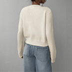Women’s Cropped Button Cardigan - Effortless Spring Layering