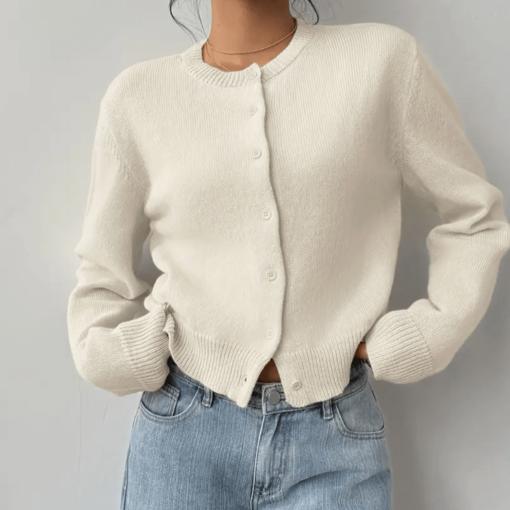 Women’s Cropped Button Cardigan - Effortless Spring Layering